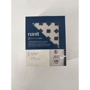 Nanit Breathing Band Medium 3-12 Months Pebble Grey Geometric Single Pack NIB